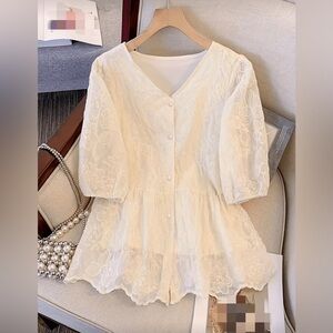 Elegant White Lace Blouse